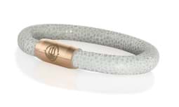 Zeige Details für Leder Armband grau Rochenoptik "Sylt" Seemannsgarn_Armband