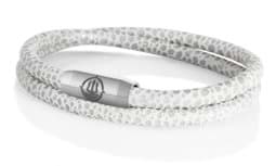Zeige Details für Leder Armband grau Rochenoptik "Sylt" Seemannsgarn_Armband