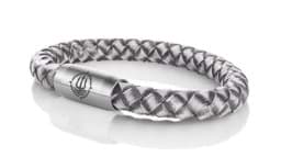 Zeige Details für Leder Armband grau "Sylt" Seemannsgarn_Armband
