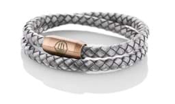 Zeige Details für Leder Armband grau "Sylt" Seemannsgarn_Armband