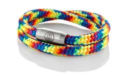 Zeige Details für Segeltau Armband Regenbogen Farben "Rainbow" Seemannsgarn_Armband