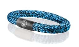 Zeige Details für Segeltau Armband schwarz blau "Fehmarn" Seemannsgarn_Armband