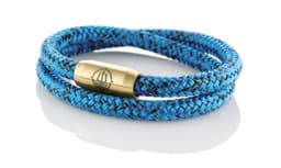 Zeige Details für Segeltau Armband schwarz blau "Fehmarn" Seemannsgarn_Armband