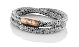 Zeige Details für Segeltau Armband schwarz grau "Fehmarn" Seemannsgarn_Armband