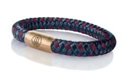 Zeige Details für Segeltau Armband navy blau bordeaux "Hiddensee"  Seemannsgarn_Armband