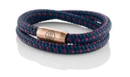 Zeige Details für Segeltau Armband navy blau bordeaux "Hiddensee" Seemannsgarn_Armband