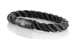 Zeige Details für Segeltau Armband schwarz "Amrum" Seemannsgarn_Armband