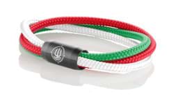 Zeige Details für Segeltau Armband Italien grün weiß rot "Trinidad" Seemannsgarn_Armband