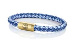 Zeige Details für Segeltau Armband blau weiß "Hiddensee"  Seemannsgarn_Armband