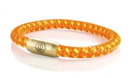 Zeige Details für Segeltau Armband orange gelb "Hiddensee" Seemannsgarn_Armband