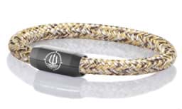 Zeige Details für Segeltau Armband braun beige weiß "Fehmarn"  Seemannsgarn_Armband