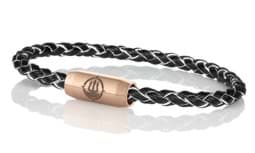 Zeige Details für Leder Armband schwarz silber "Sylt"  Seemannsgarn_Armband