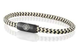 Zeige Details für Segeltau Armband schwarz beige "Pellworm"  Seemannsgarn_Armband