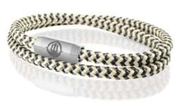 Zeige Details für Segeltau Armband schwarz beige "Pellworm"  Seemannsgarn_Armband