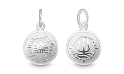 Zeige Details für Charm "Frankfurt am Main" für 4mm Bänder stahlfarben Charm "Frankfurt am Main" für 4mm Bänder stahlfarben