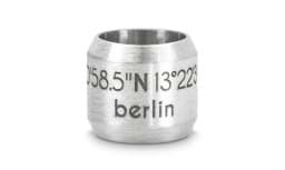 Zeige Details für Bead "Berlin" für 8mm-Bänder stahlfarben Bead "Berlin" für 8mm-Bänder stahlfarben