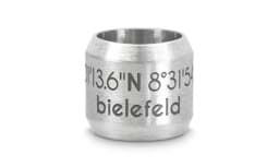 Zeige Details für Bead "Bielefeld" für 8mm-Bänder stahlfarben Bead "Bielefeld" für 8mm-Bänder stahlfarben