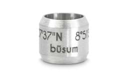 Zeige Details für Bead "Büsum" für 8mm-Bänder stahlfarben Bead "Büsum" für 8mm-Bänder stahlfarben