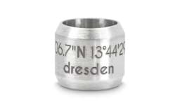 Zeige Details für Bead "Dresden" für 8mm-Bänder stahlfarben Bead "Dresden" für 8mm-Bänder stahlfarben