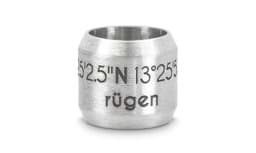 Zeige Details für Bead "Rügen" für 8mm-Bänder stahlfarben Bead "Rügen" für 8mm-Bänder stahlfarben