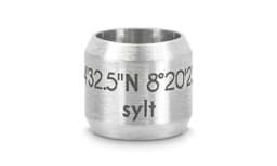Zeige Details für Bead "Sylt" für 8mm-Bänder stahlfarben Bead "Sylt" für 8mm-Bänder stahlfarben