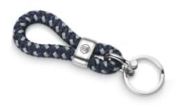 Zeige Details für Segeltau Schlüsselkette navy blau grau Edelstahl "Hiddensee" Schlüsselkette navy blau grau Edelstahl "Hiddensee" Segeltau