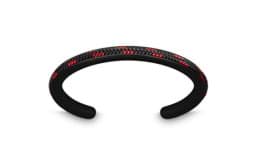 Zeige Details für Armreif Segeltau schwarz rot "Usedom" Edelstahl PVD beschichtet schwarz matt  Armreif Segeltau schwarz rot "Usedom" Edelstahl PVD beschichtet schwarz matt Seemannsgarn