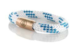 Zeige Details für Segeltau Armband weiß blau "Rügen" Seemannsgarn_Armband