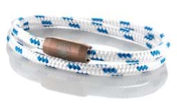 Zeige Details für Segeltau Armband weiß blau "Rügen" Seemannsgarn_Armband