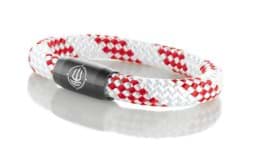 Zeige Details für Segeltau Armband weiß rot "Rügen"  Seemannsgarn_Armband