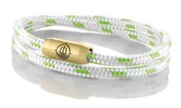 Zeige Details für Segeltau Armband weiß grün "Rügen"  Seemannsgarn_Armband