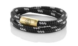 Zeige Details für Segeltau Armband schwarz grau "Usedom"  Seemannsgarn_Armband