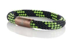 Zeige Details für Segeltau Armband schwarz grün "Usedom"  Seemannsgarn_Armband