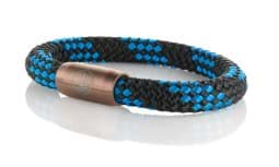 Zeige Details für Segeltau Armband schwarz blau "Usedom" Seemannsgarn_Armband