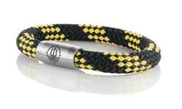 Zeige Details für Segeltau Armband schwarz gelb "Usedom" Seemannsgarn_Armband