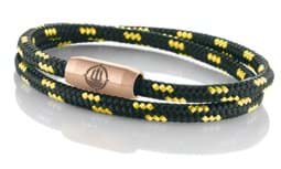 Zeige Details für Segeltau Armband schwarz gelb "Usedom" Seemannsgarn_Armband