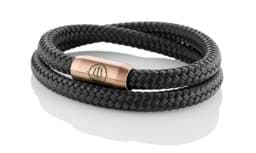 Zeige Details für Segeltau Armband schwarz "Föhr" Seemannsgarn_Armband