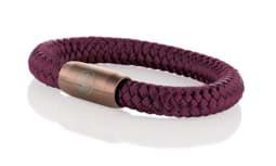Zeige Details für Segeltau Armband bordeauxrot "Föhr"  Seemannsgarn_Armband