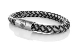 Zeige Details für Leder Armband schwarz vintage "Sylt"  Seemannsgarn_Armband