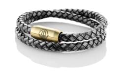 Zeige Details für Leder Armband schwarz vintage "Sylt" Seemannsgarn_Armband