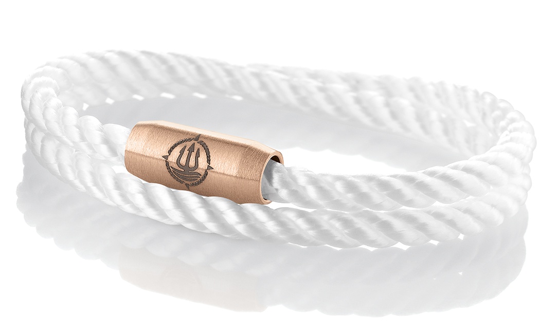 Armband weiß 4mm "Amrum" 