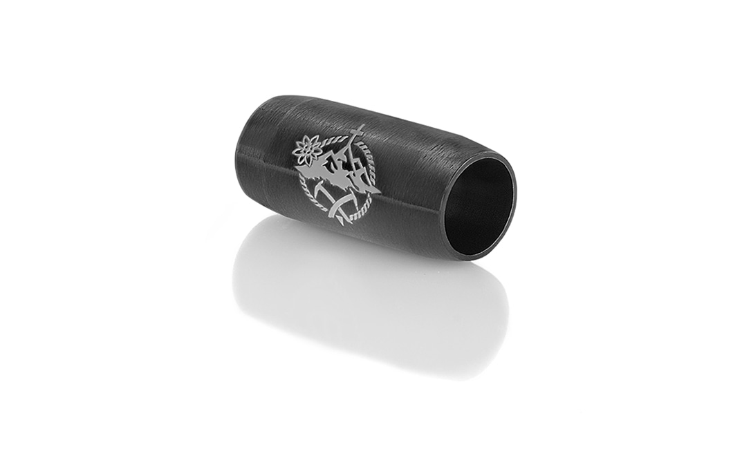 Bild von Verschluss schwarz 6mm "Gipfelgarn" 