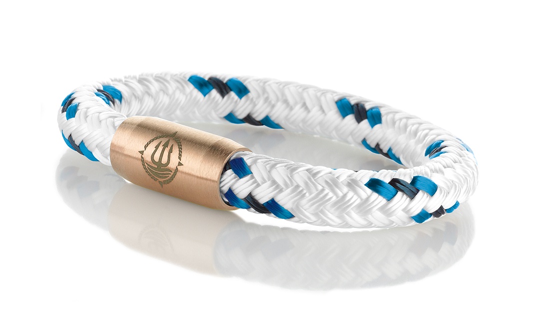 Armband weiß blau schwarz "Borkum"